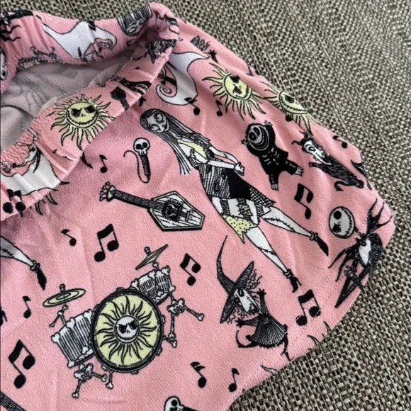 Disney Pink Nightmare Before Christmas Pajama Shorts - Picture 4 of 5